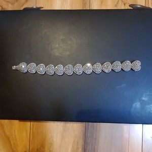 Sterling heart shape bracelet